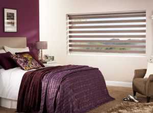 Twist vision roller blinds in bedroom